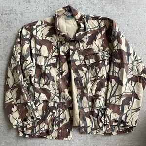 Vintage 90s cabela’s camo camouflage hunting fishing outdoors jacket coat